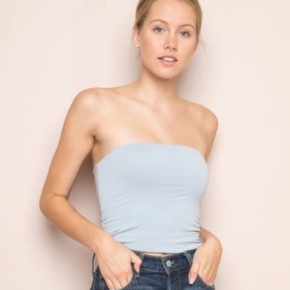 Brandy Melville blue tube top